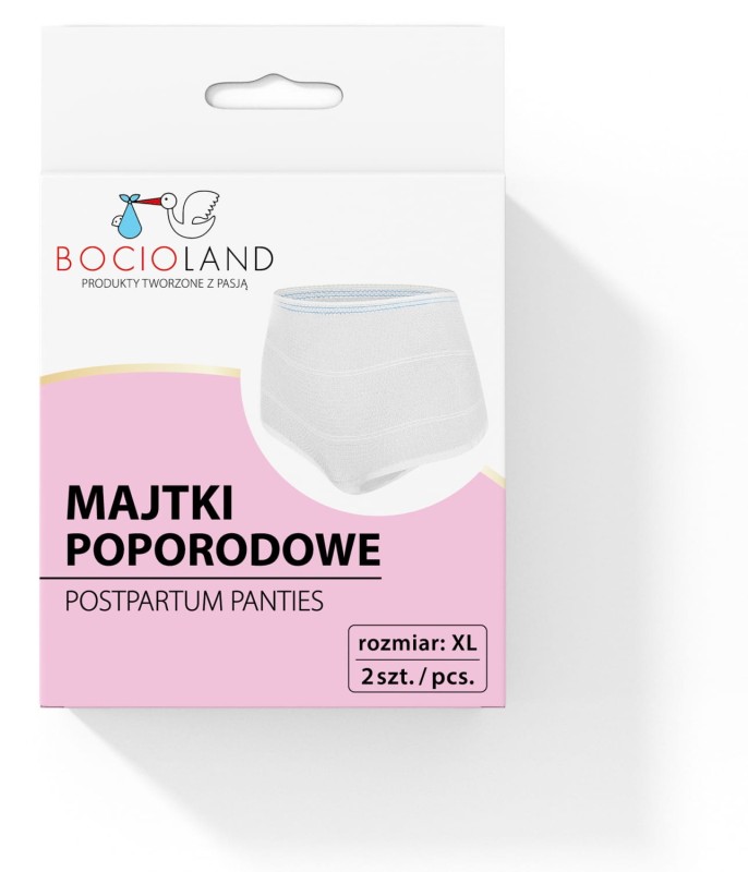 Majtki poporodowe siateczkowe XL 2 szt. Bocioland