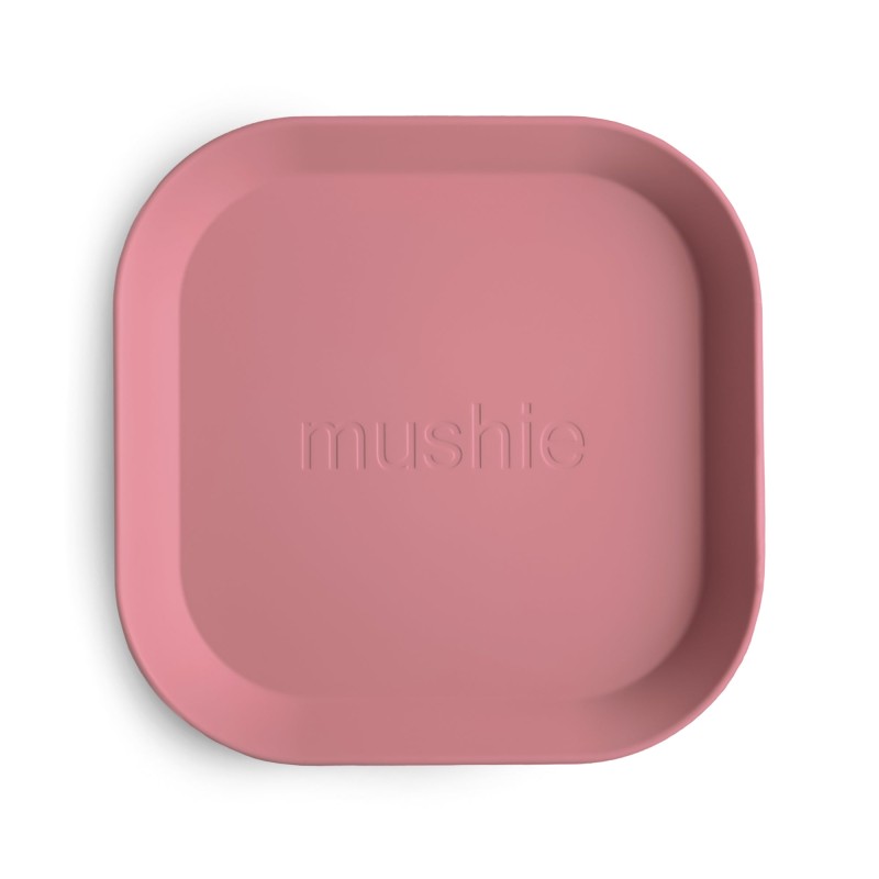 Talerzyki Square Dusty Rose 2 szt. Mushie