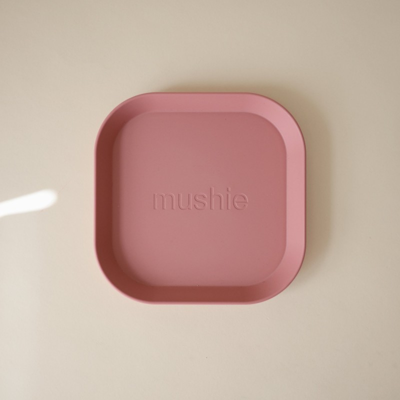 Talerzyki Square Dusty Rose 2 szt. Mushie