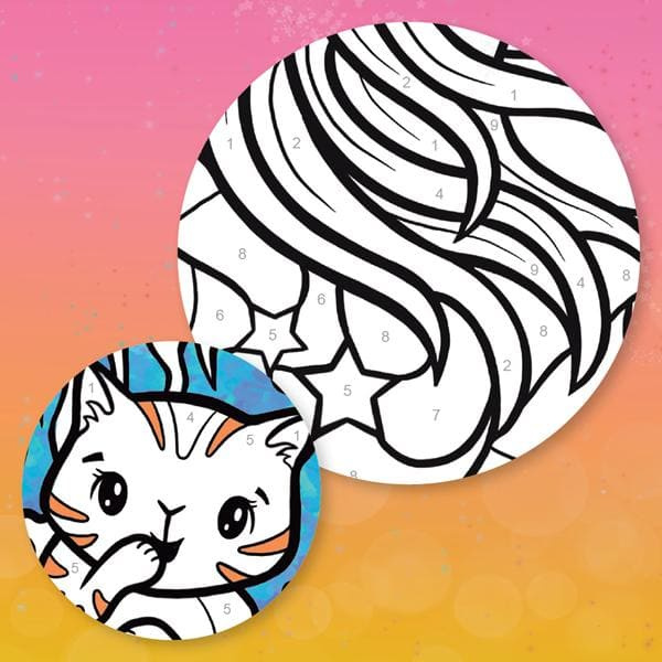 Kolorowanie po Numerach – Jednorożce Tiger Tribe