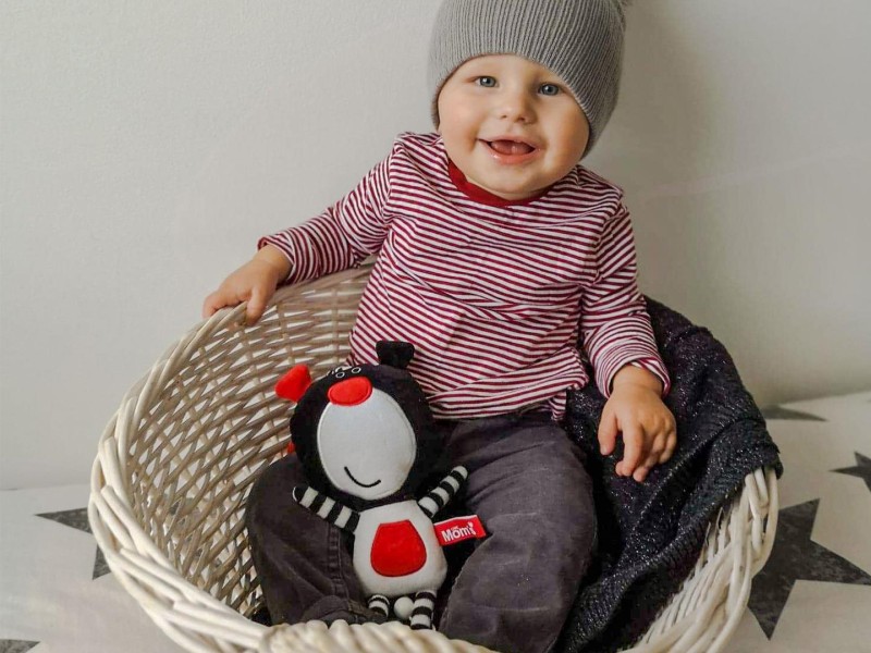Szeleścik Misio Buu Czarny 600 Mom's Care