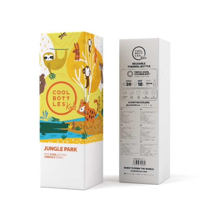 Butelka termiczna Kids 260 ml Jungle park Cool Bottles