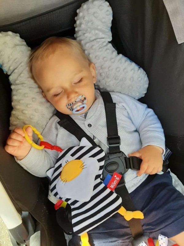 Szeleścik Kot Pasiak biało-czarny 923 Mom's Care