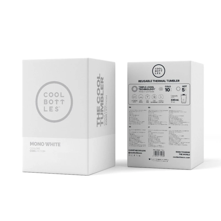 Kubek termiczny 330 ml Mono White Cool Bottles