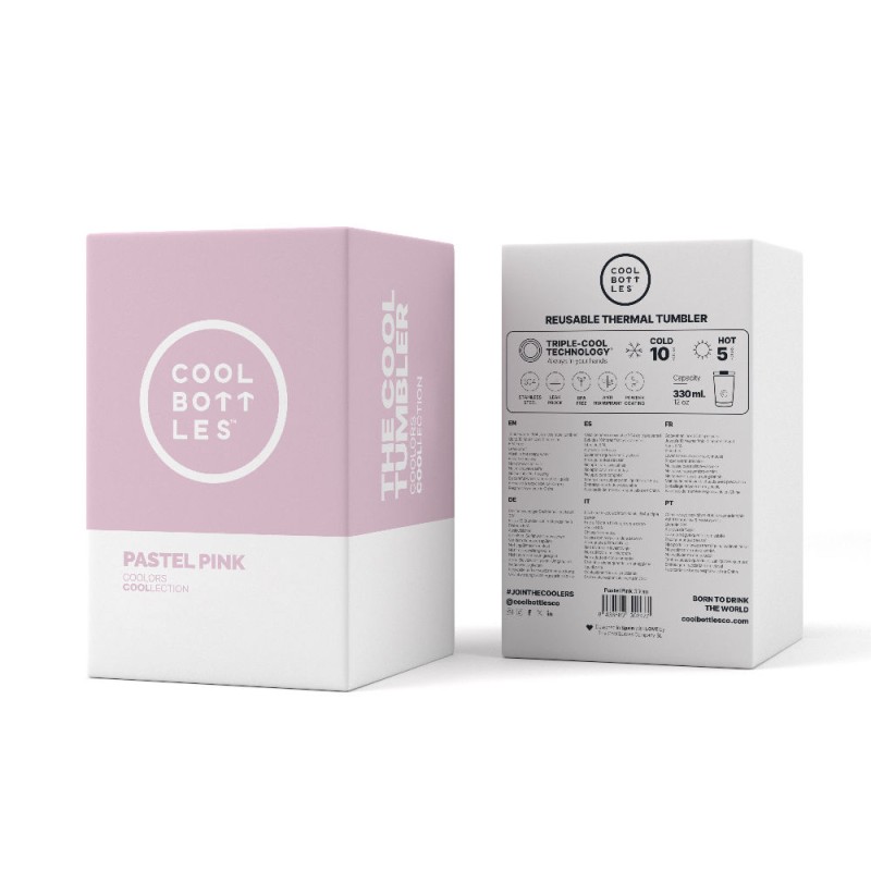 Kubek termiczny 330 ml Pastel Pink Cool Bottles