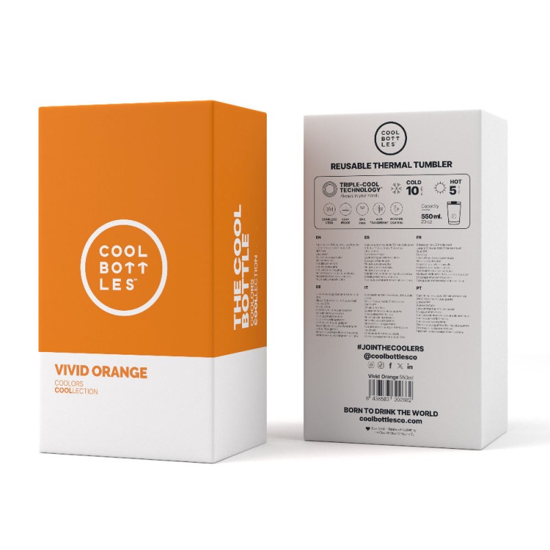 Kubek termiczny 550 ml Vivid Orange Cool Bottles