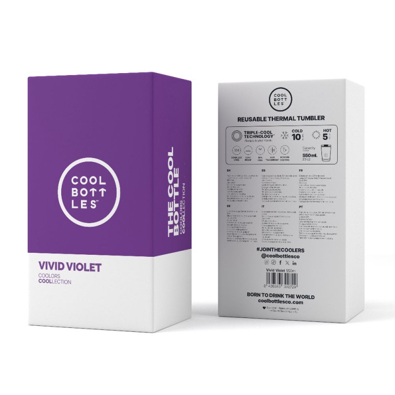 Kubek termiczny 550 ml Vivid Violet Cool Bottles