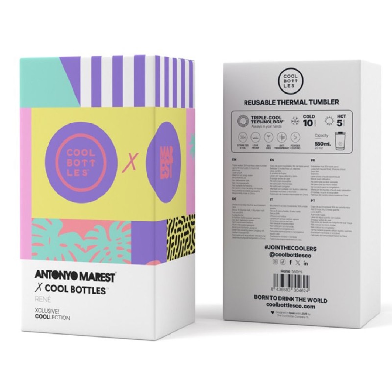 Kubek termiczny 550 ml Xclusive! Antonyo Marest – René Cool Bottles