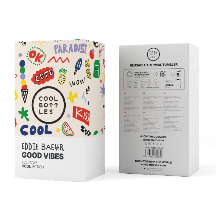 Kubek termiczny 550 ml Xclusive! Eddie Baehr – Good Vibes Cool Bottles