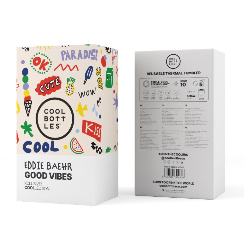 Kubek termiczny 550 ml Xclusive! Eddie Baehr – Good Vibes Cool Bottles