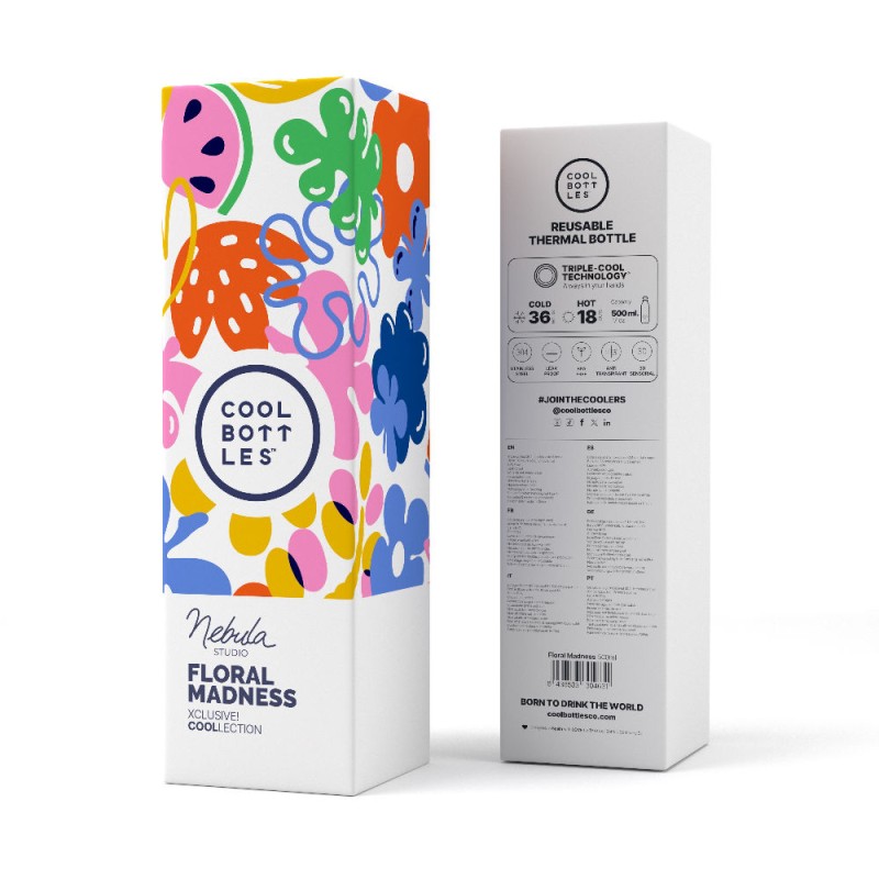Butelka termiczna Xclusive! 500 ml Nébula – Floral Madness Cool Bottles