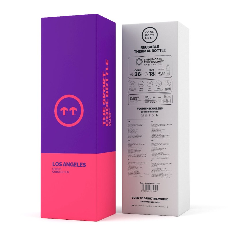 Butelka termiczna Sport 725 ml Triple cool Los Angeles Cool Bottles