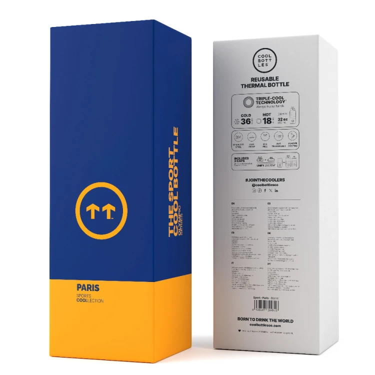 Butelka termiczna Sport 950 ml Triple cool Paris Cool Bottles