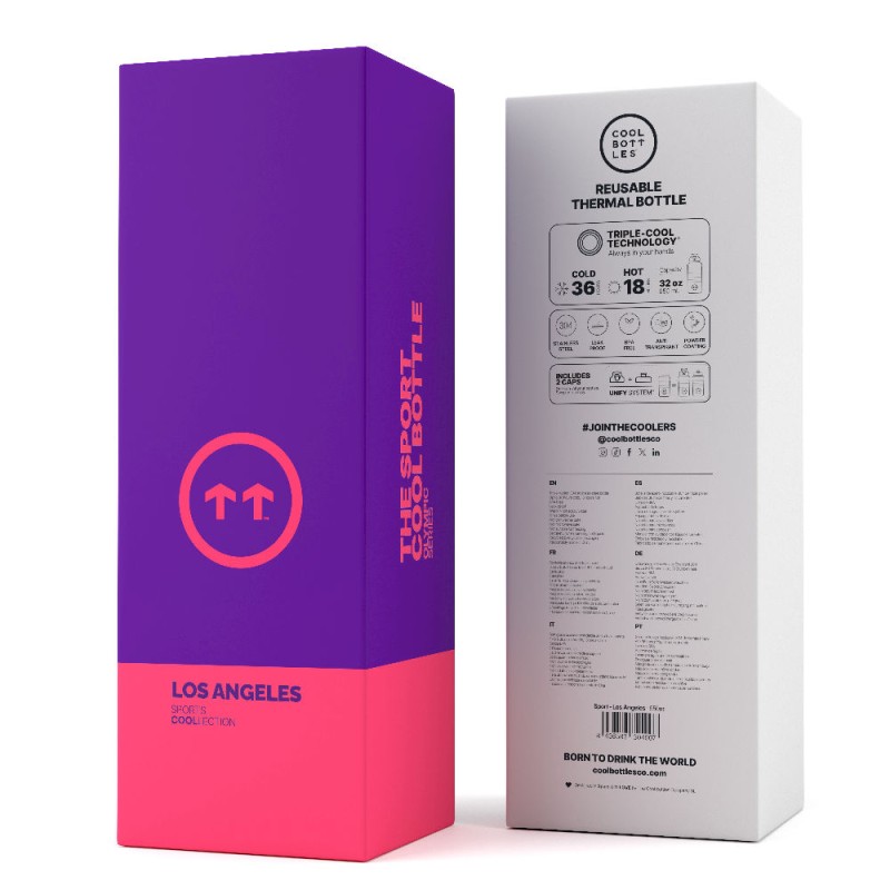 Butelka termiczna Sport 950 ml Triple cool Los Angeles Cool Bottles