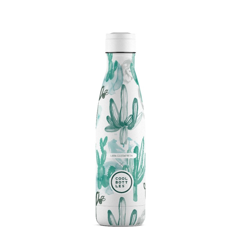 Butelka termiczna Xclusive! 500 ml Lara Costafreda – Watercolor Cactus Cool Bottles
