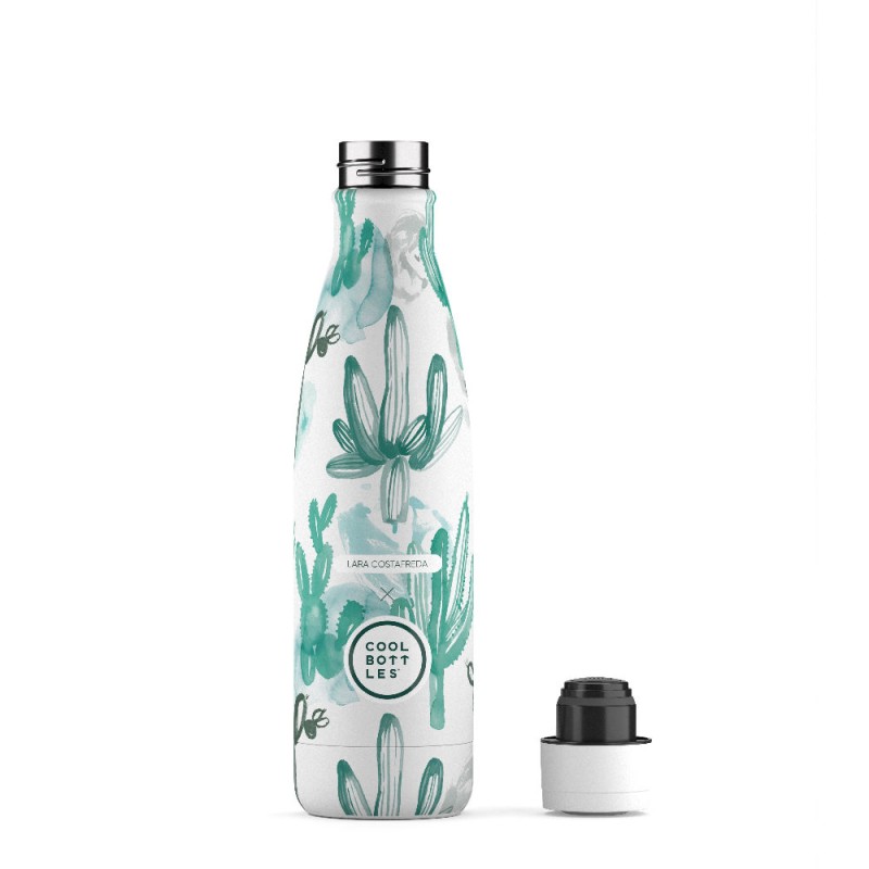 Butelka termiczna Xclusive! 500 ml Lara Costafreda – Watercolor Cactus Cool Bottles