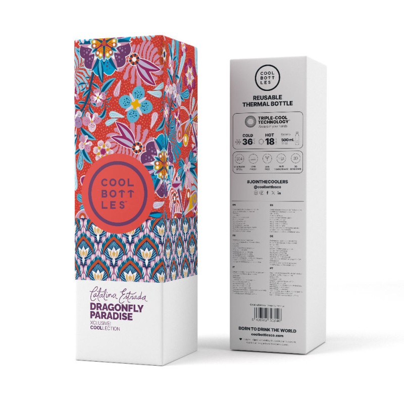 Butelka termiczna Xclusive! 500 ml Lara Costafreda – Dragonfly Paradise Cool Bottles
