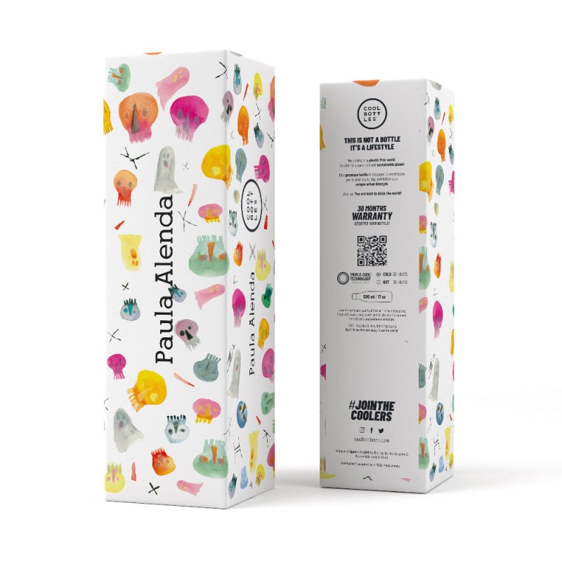 Butelka termiczna Xclusive! 500 ml Lara Costafreda – Crazy Skulls Cool Bottles