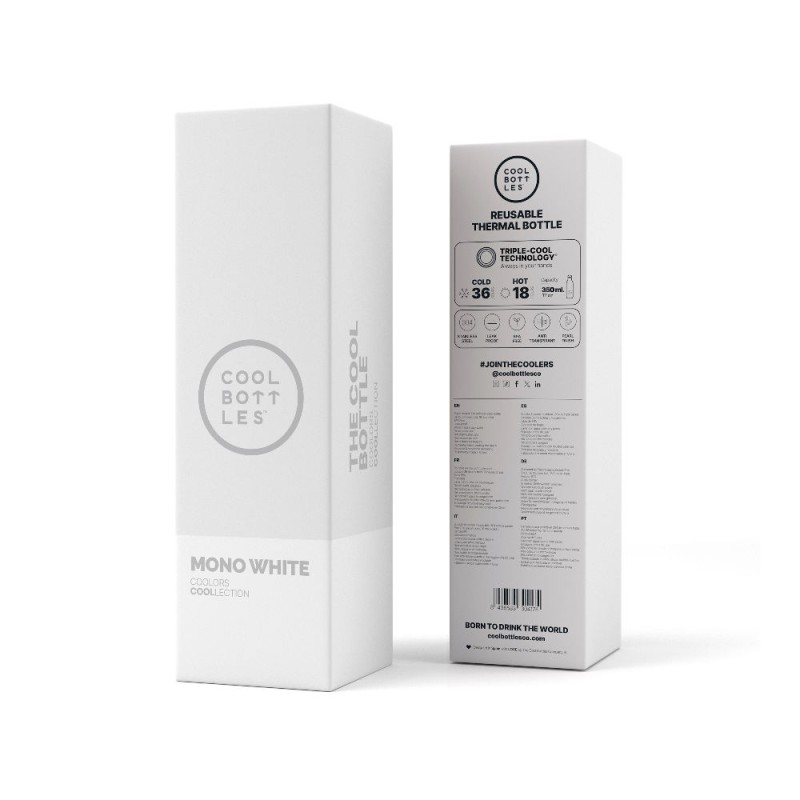 Butelka termiczna 350 ml Mono White Cool Bottles
