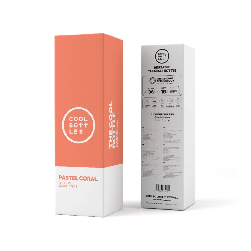 Butelka termiczna 350 ml Pastel Coral Cool Bottles
