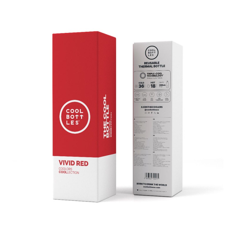 Butelka termiczna 350 ml Vivid Red Cool Bottles