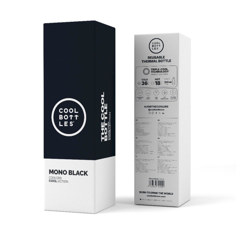Butelka termiczna 500 ml Mono Black Cool Bottles