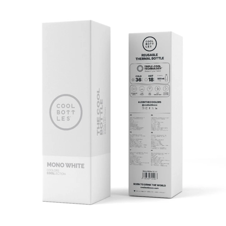 Butelka termiczna 500 ml Mono White Cool Bottles