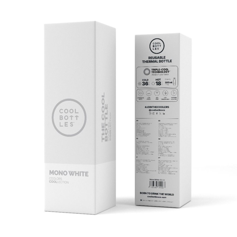 Butelka termiczna 500 ml Mono White Cool Bottles
