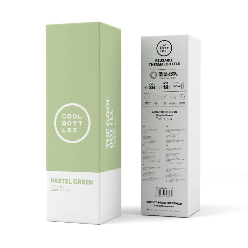 Butelka termiczna 500 ml Pastel Green Cool Bottles