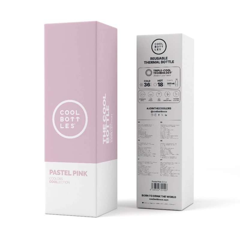 Butelka termiczna 500 ml Pastel Pink Cool Bottles