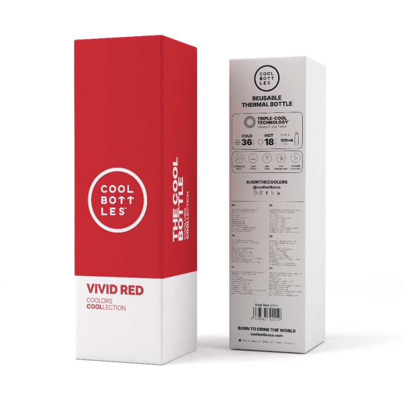 Butelka termiczna 500 ml Vivid Red Cool Bottles