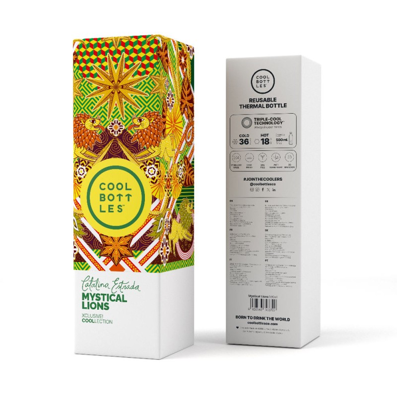 Butelka termiczna Xclusive! 500 ml Lara Costafreda – Mystical Lions Cool Bottles