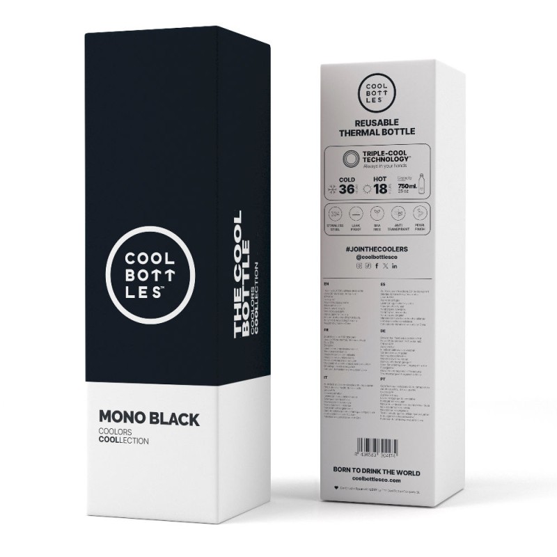 Butelka termiczna 750 ml Mono Black Cool Bottles
