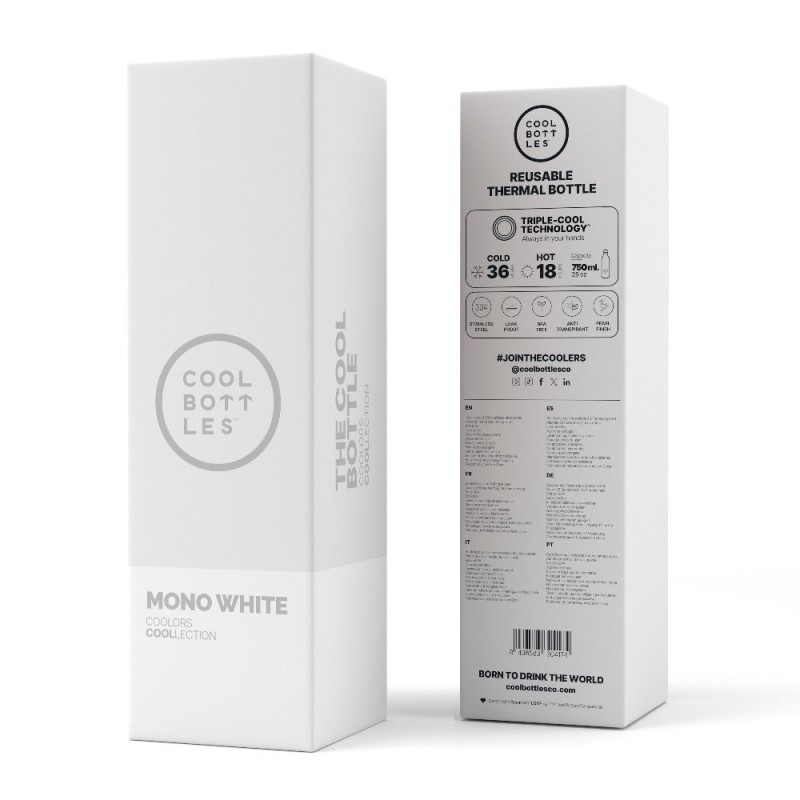 Butelka termiczna 750 ml Mono White Cool Bottles