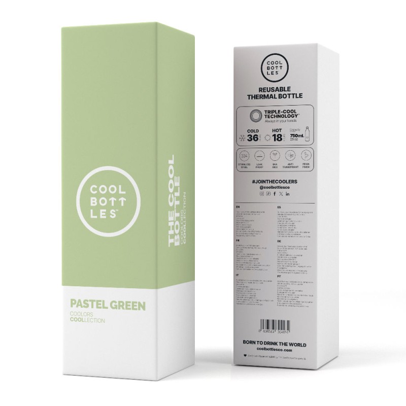 Butelka termiczna 750 ml Pastel Green Cool Bottles