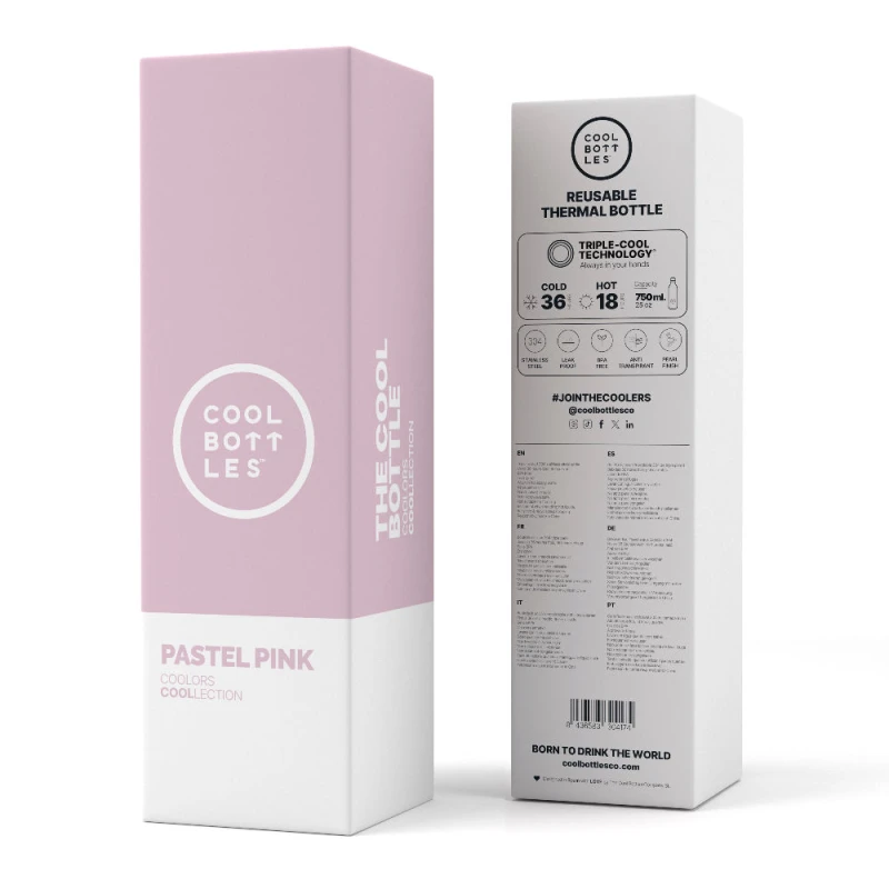 Butelka termiczna 750 ml Pastel Pink Cool Bottles