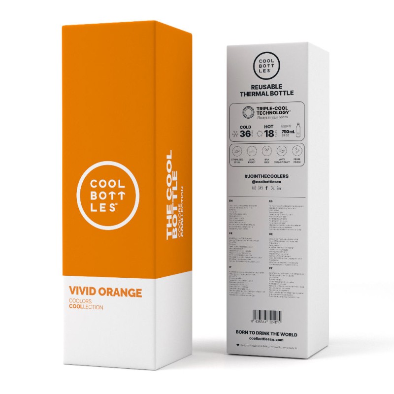Butelka termiczna 750 ml Vivid Orange Cool Bottles