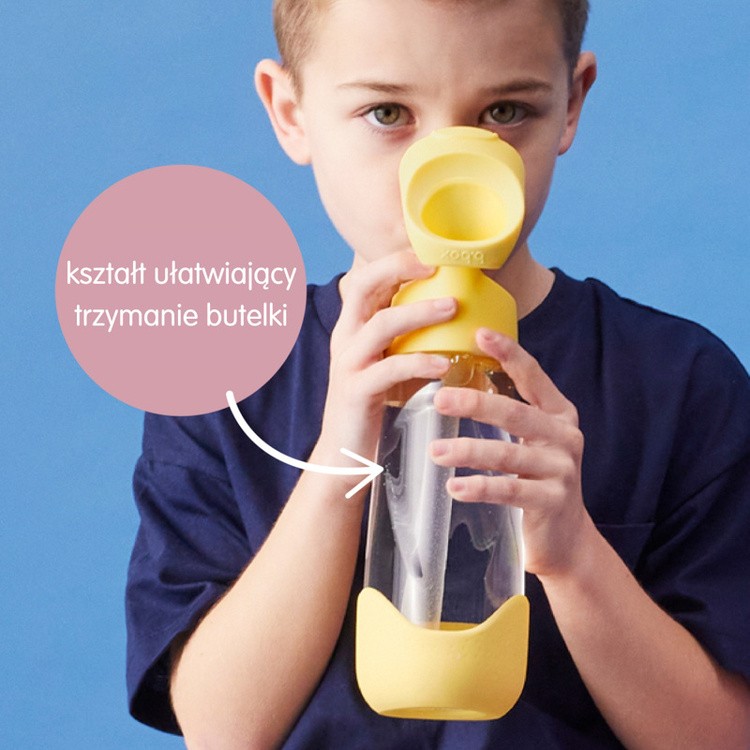 Butelka na wodę tritanowa ze słomką 600 ml Lemon Twist b.box