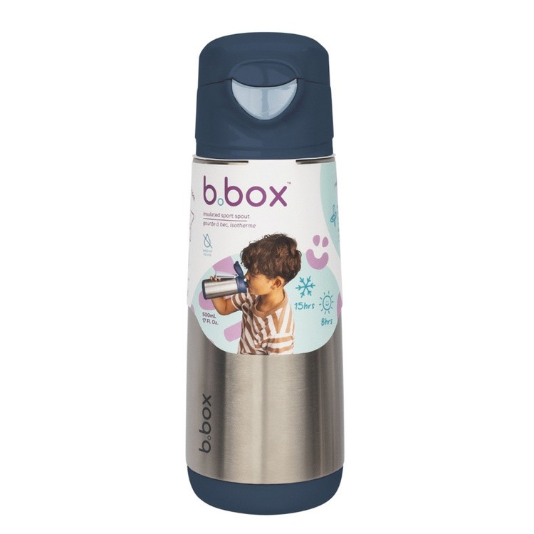 Butelka termiczna z ustnikiem sportowym 500 ml Midnight b.box