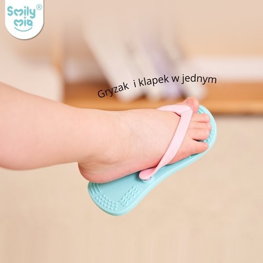 Gryzak dla Niemowlaka Klapek Blue Smily Mia