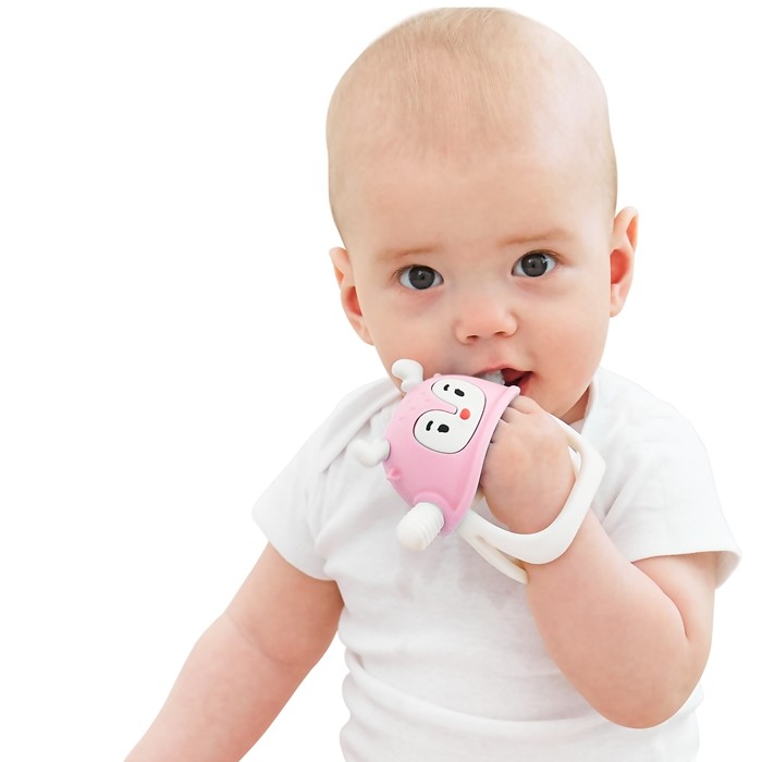 Gryzak dla Niemowlaka Renifer Light Pink Smily Mia