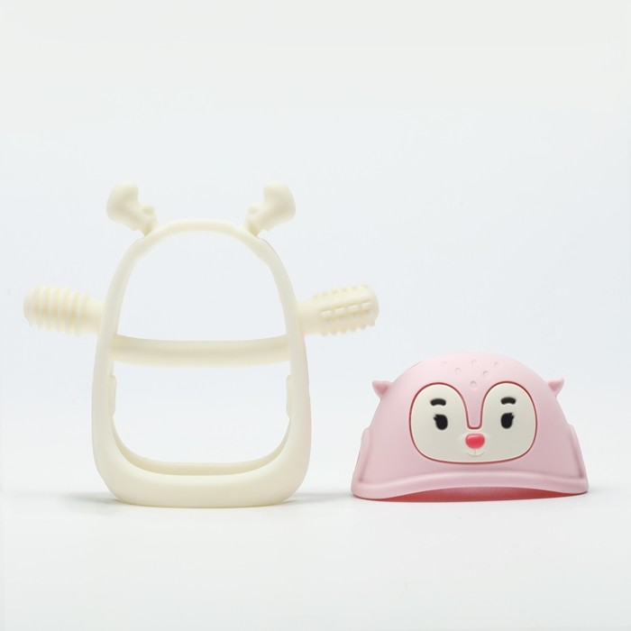 Gryzak dla Niemowlaka Renifer Light Pink Smily Mia