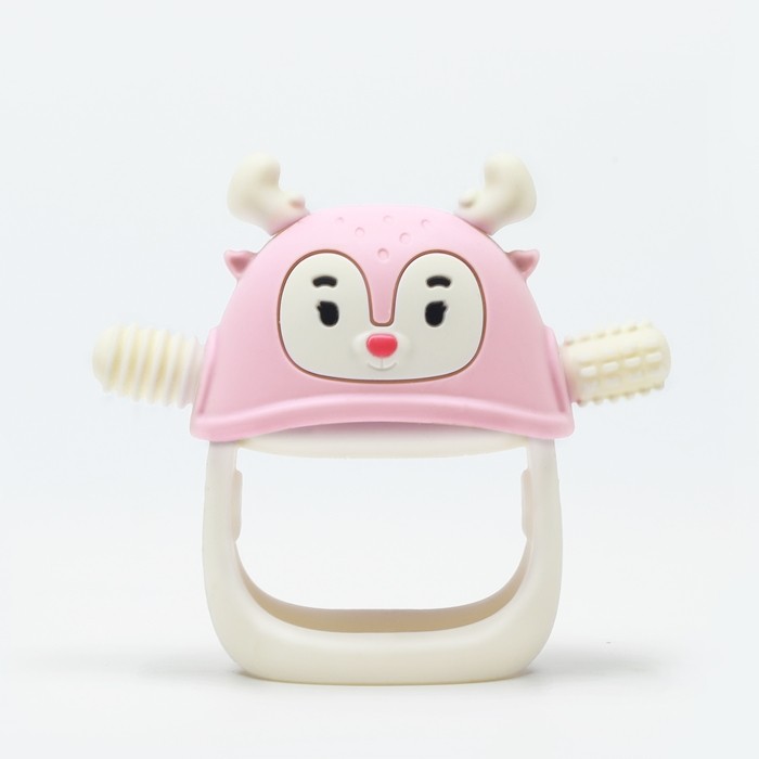 Gryzak dla Niemowlaka Renifer Light Pink Smily Mia