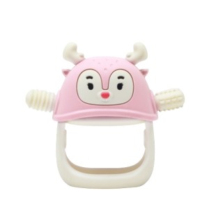 Gryzak dla Niemowlaka Renifer Light Pink Smily Mia