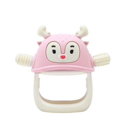 Gryzak dla Niemowlaka Renifer Light Pink Smily Mia