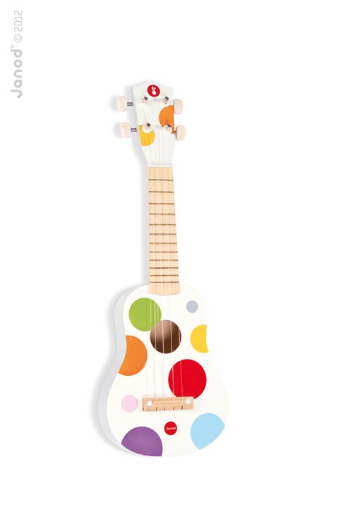 Ukulele Drewniany Instrument Muzyczny dla Dzieci 3+ Janod