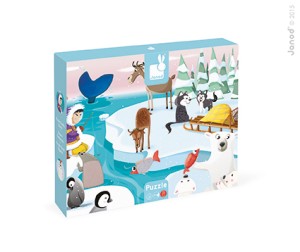Puzzle sensoryczne 20 elementów Lodowa kraina Janod