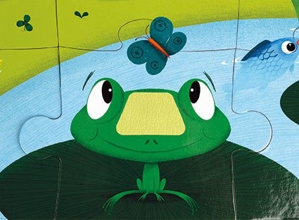 Puzzle sensoryczne 20 elementów Farma Janod