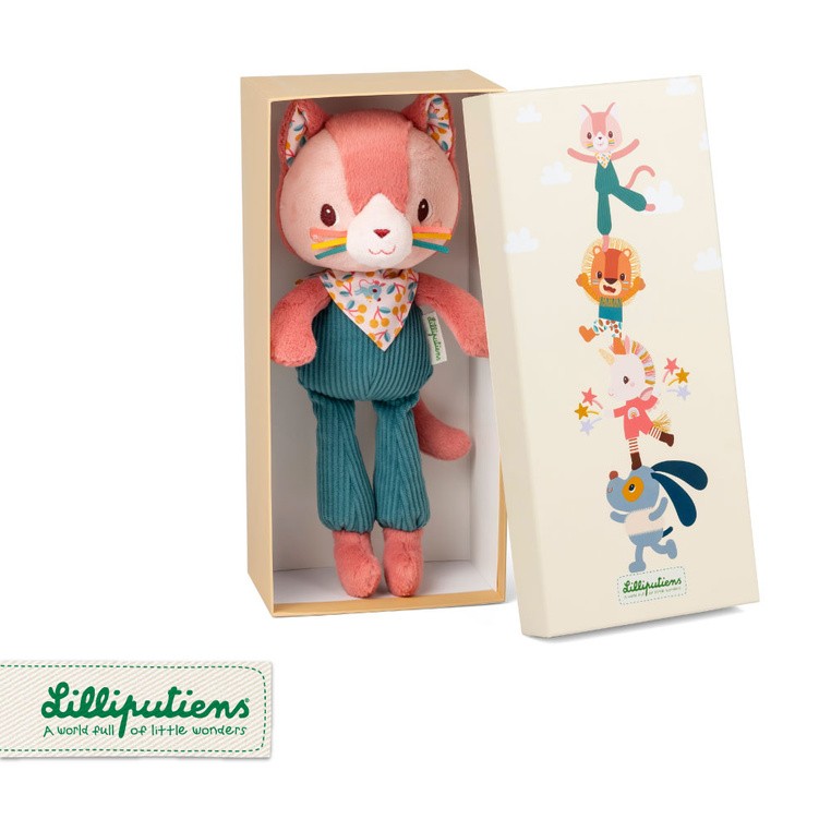 Przytulanka w ozdobnym pudełku Kotka Jeanne 3 m+ Lilliputiens