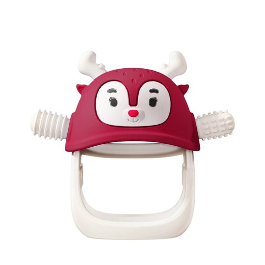 Gryzak dla Niemowlaka Renifer Chimney Red Smily Mia